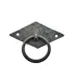Antique Style Decorative Brass Side Diamond Door Handle - 41x82 mm, Oxide