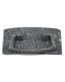 Antique Style Decorative Brass Authentic Forged Door Handle - 45x90 mm, Oxide