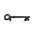 Antique Style Decorative Brass Key Shaped Door Pull Handle, Furniture, Chest, Box Handle - 96mm, Oxide