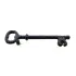 Antique Style Decorative Brass Key Shaped Door Pull Handle, Furniture, Chest, Box Handle - 128mm, Oxide