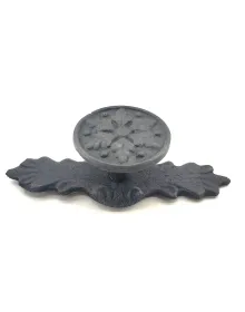 Antique Style Decorative Brass Flower Button - 27x70 mm, Oxide
