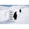 Sometimes You Only Need Courage Mug MODEL 160 – Nihilist Penguin Designed Porcelain Mug | Inspiring Motif, Original Gift
