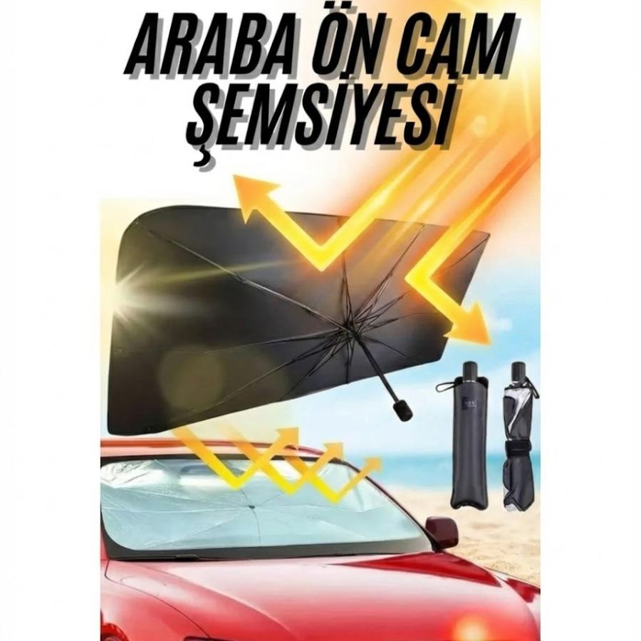 Araba Güneş Gölge Koruyucu Şemsiye Oto Ön Cam Güneşlik(145cm*79cm) Araba Güneş Gölge Koruyucu Şemsiye Oto Ön Cam Güneşlik(145cm*79cm)