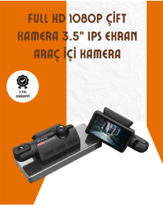 3 Inch IPS Screen Full HD Security Camera with Interior and Front Camera