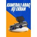 Vehicle Camera Black Box Full HD Driving Camera with Dual Camera Screen