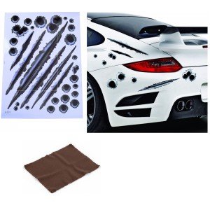 Car Sticker Set Wound Beret Auto Sticker Wound Shaped 3D