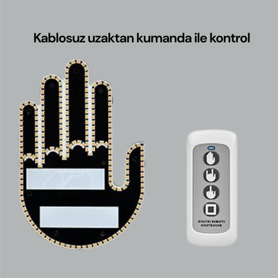 Fun and Safe Communication for Your Vehicle: LED Gesture Lamp, Remote Controlled, Easy Installation Fun and Safe Communication for Your Vehicle: LED Gesture Lamp, Remote Controlled, Easy Installation