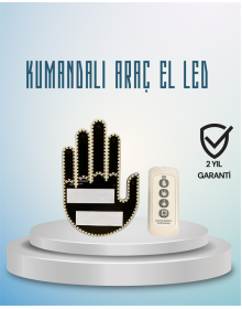 Fun and Safe Communication for Your Vehicle: LED Gesture Lamp, Remote Controlled, Easy Installation