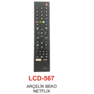 Arçelik - Beko 3D Smart Netflix TV Remote - LCD 567