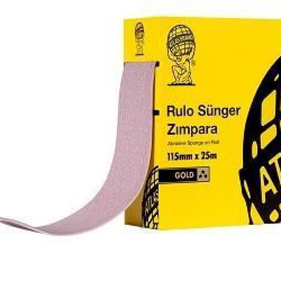 Atlas Gold 80 Grit Sponge Sandpaper 115 mm 1 Meter Atlas Gold 80 Grit Sponge Sandpaper 115 mm 1 Meter