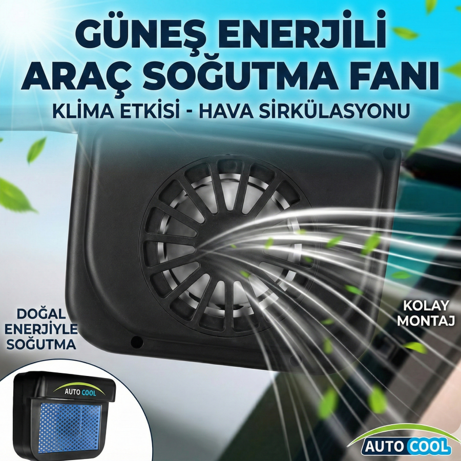 Auto Cool Güneş Enerjisiyle Çalışan Araç İçi Soğutucu