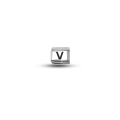 Nomination Bracelet Compatible V Letter Charm – Stainless Steel Letter Module – Personalized Bracelet Accessory