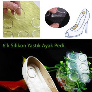 Foot Callus 6-Piece Pad - Anti-foot bump silicone pad