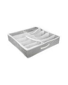 Shoe Storage Bag 12 Compartments Shoes Under Shoe Bag - Black White Shoe Storage Bag 12 Compartments Shoes Under Shoe Bag - Black White