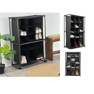 Shoe Rack - Fabric Shoe Cabinet with 15 Compartments