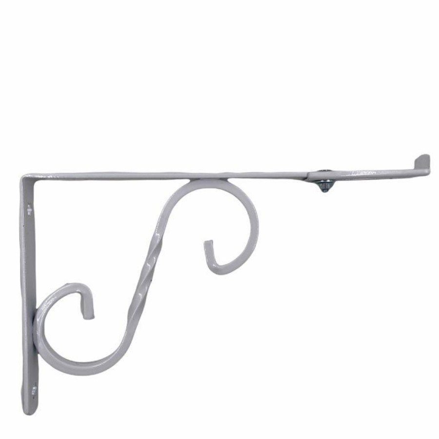 Adjustable Wrought Iron Under Shelf No:3 White Adjustable Wrought Iron Under Shelf No:3 White
