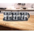 Spice Set 3 Glass Spice Rack with Spoon and Stand Spice Set 3 Glass Spice Rack with Spoon and Stand