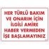 Notify Supervisor for Maintenance and Repair Warning Sign 25x35 CODE:305