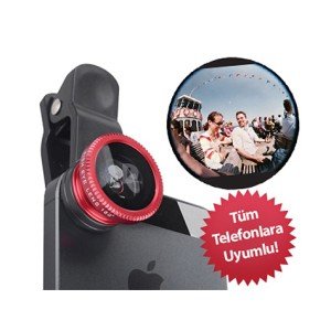 Fish Eye Mobile Phone Lens (Compatible with All Models)