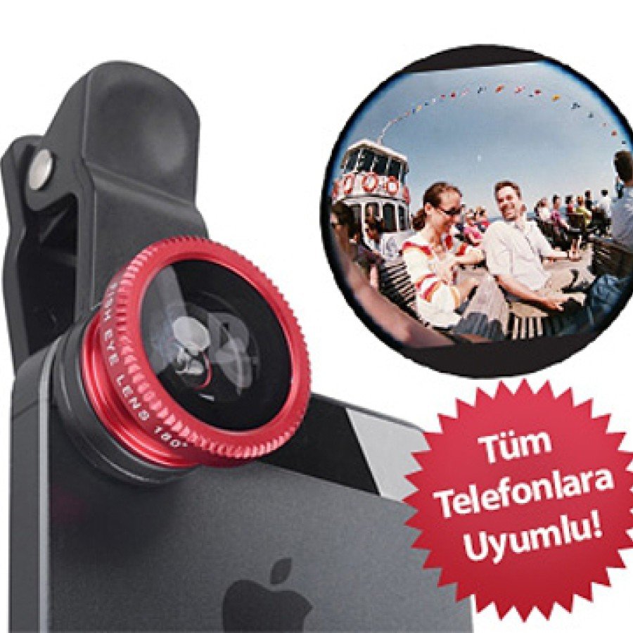 Fish Eye Mobile Phone Lens (Compatible with All Models)