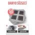 Bathroom Drain Strainer 50 Pieces Adhesive Filter, 10x10 cm