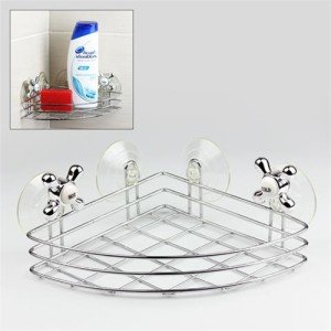 Bathroom Organizer - Multi-Purpose Corner Organizer with Suction Cup