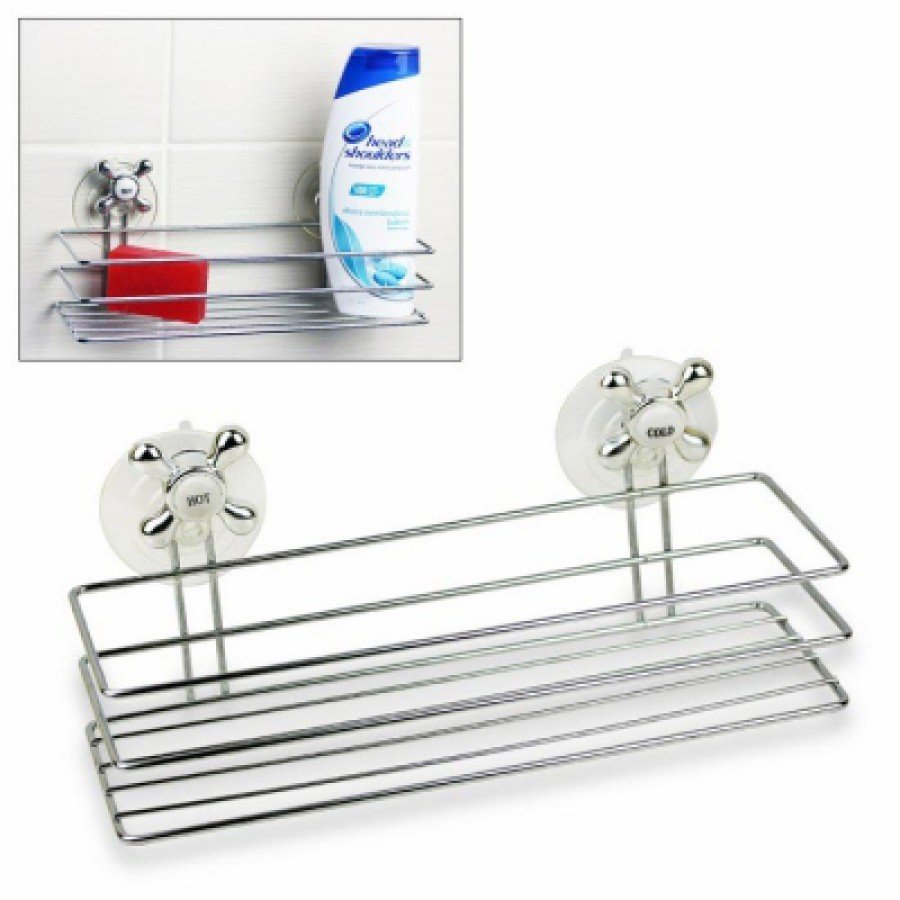 Bathroom Organizer - Multi-Purpose with Square Suction Cup