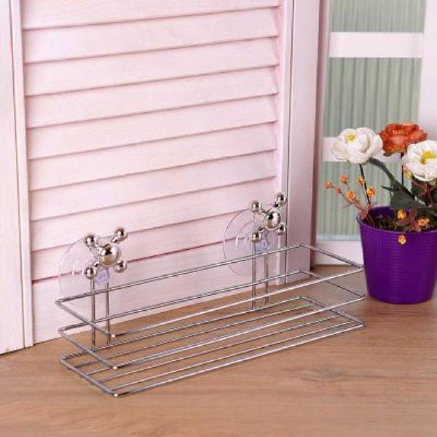 Bathroom Organizer - Multi-Purpose with Square Suction Cup