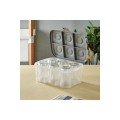 Glass Carrying Box Transparent - 6 Glass Capacity Picnic Box