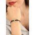 HOPE (Hopeful) Black Leather String Unisex Mood Bracelet
