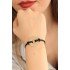HAPPY Black Leather String Unisex Mood Bracelet