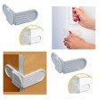 Self-Adhesive Screwless Corner Cover Lock for Baby Child Safety Drawer and Cabinet