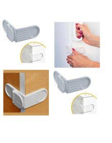 Self-Adhesive Screwless Corner Cover Lock for Baby Child Safety Drawer and Cabinet