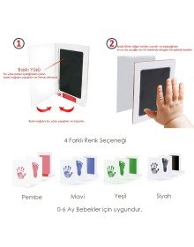 Baby Hand and Footprint Memorial Printing Set