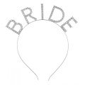 Bachelorette Mega Size Crystal Stone Silver Bride Crown Bridal Crown 20X21 cm