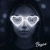White LED Lighted Heart Glasses – 3 Mode Party & Glow Glasses