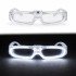 White LED Lighted Party Glasses with 3 Modes – Glow & Night Entertainment Glasses