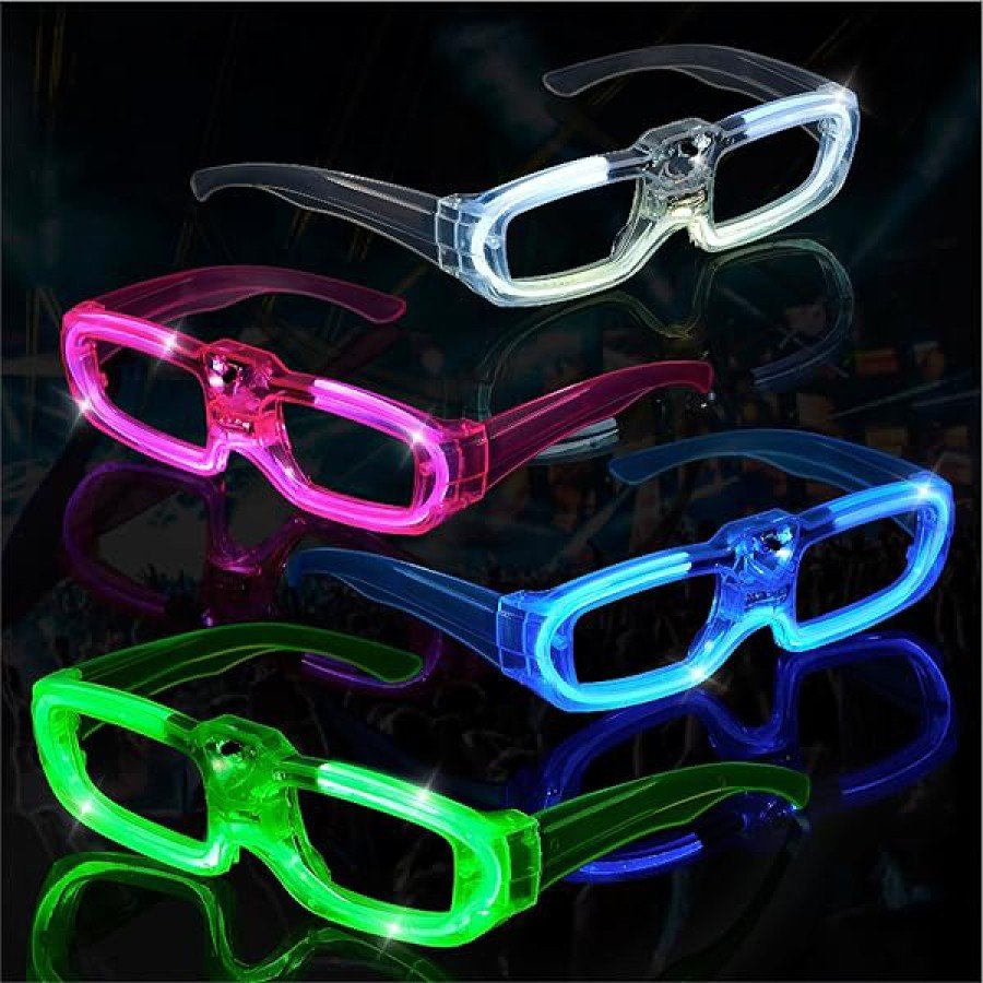 White LED Lighted Party Glasses with 3 Modes – Glow & Night Entertainment Glasses White LED Lighted Party Glasses with 3 Modes – Glow & Night Entertainment Glasses