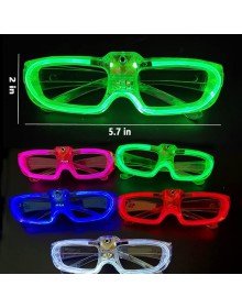 White LED Lighted Party Glasses with 3 Modes – Glow & Night Entertainment Glasses