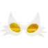 White Color Whisker Design Cat Party Glasses 19x11 cm