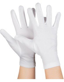 White Color Child Size Lycra Pantomime Gloves