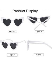 White Color Heart Bridal Wedding Glasses 15x5 cm