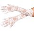 White Color Medium Size Lace Gloves