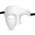 White Half Male Mask – Phantom Party & Prom Mask White Half Male Mask – Phantom Party & Prom Mask