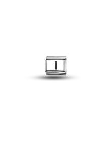 Nomination Compatible I Letter Charm | Steel Bracelet Accessory | Personalized Letter Module | Minimal & Elegant