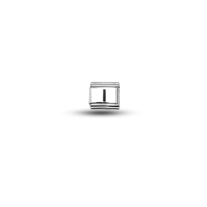 Nomination Compatible I Letter Charm | Steel Bracelet Accessory | Personalized Letter Module | Minimal & Elegant