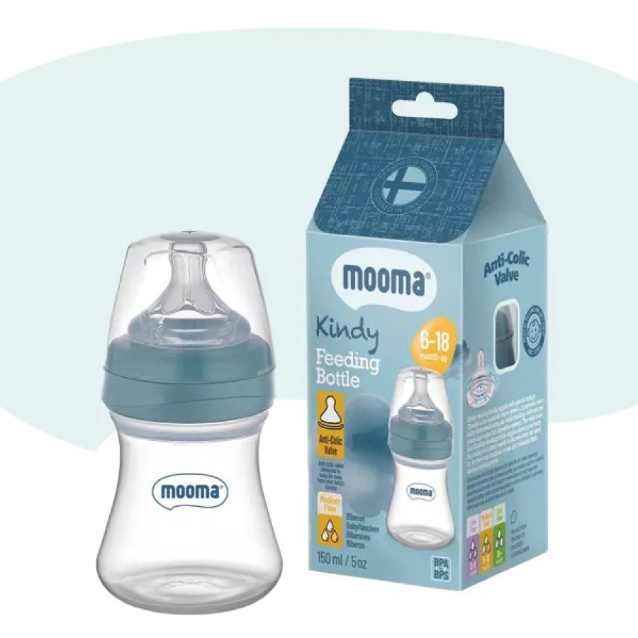 Feeding Bottle Anti Colic Feeding Bottle 150 ml Capped Bottle 6 - 18 Months (Medium Flow)