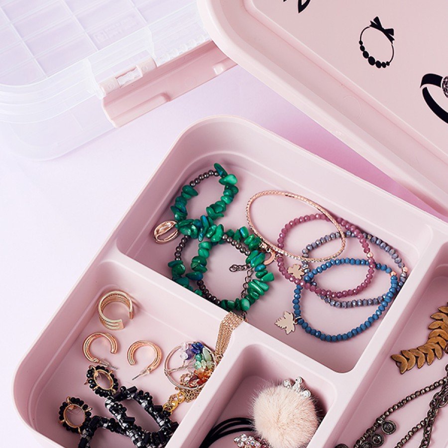 Bijouterie Jewelry Box - Multi-Purpose Jewelry Storage Box with Compartments Bijouterie Jewelry Box - Multi-Purpose Jewelry Storage Box with Compartments