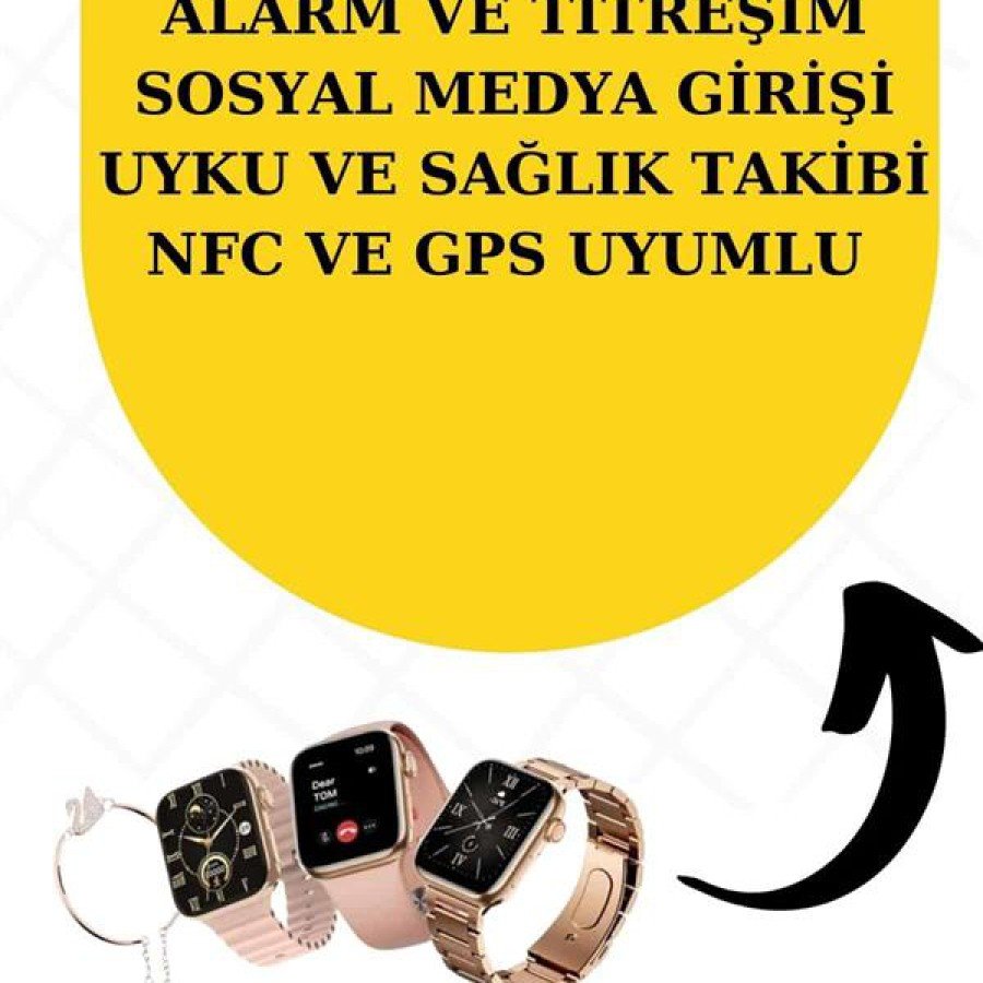 Amoled Screen Smart Watch with Bracelet and Wireless Bluetooth Headset with Digital Display ANC/ ENC