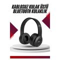 Bluetooth Wireless Headphones Black Wireless 5.0 On-Ear Long Battery Life